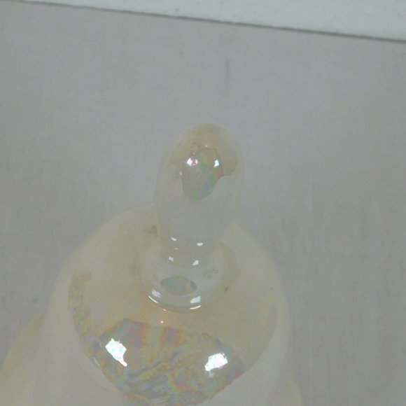 Porcelain Bell Form without Clapper Fired with Carousel Horse decoration 10 in t - Picture 8 of 11